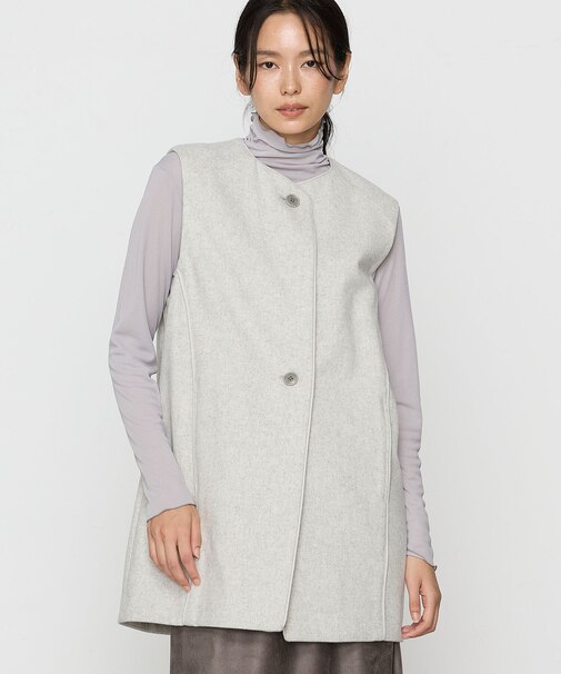 やわらかメルトン ノーカラージレ