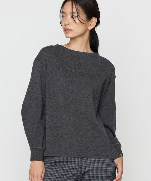 完売商品/STERNBERG/スーパーエクストラファインメリノクルーリブニット STERNBERG スーパーエクストラファインメリノクルーリブニット / M