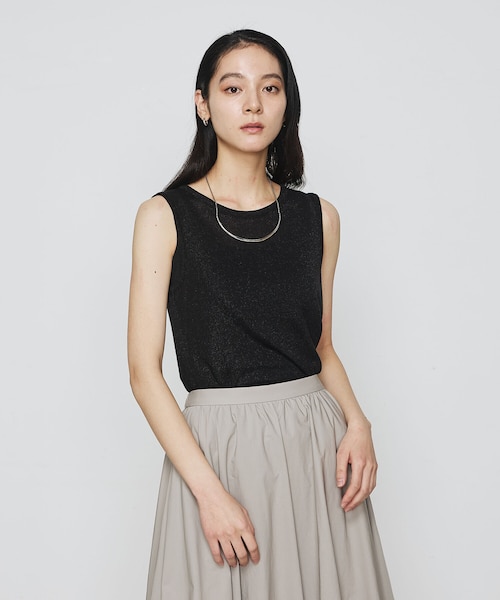 ラメテレコ タンクトップ｜ギャバジンK．Tの通販｜&mall（アンド