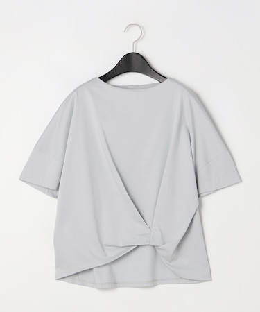 〔 +サイズ 〕 プレーティング天竺 ワンタックプルオーバー