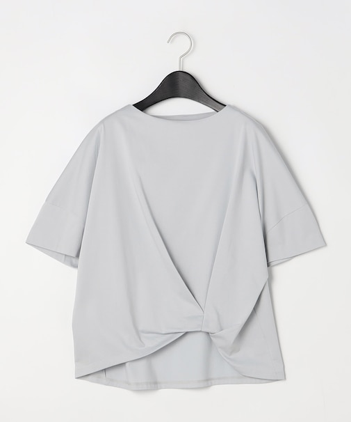 〔 +サイズ 〕 プレーティング天竺 ワンタックプルオーバー