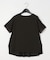 〔 +サイズ 〕 プレーティング天竺 袖シアーTシャツ
