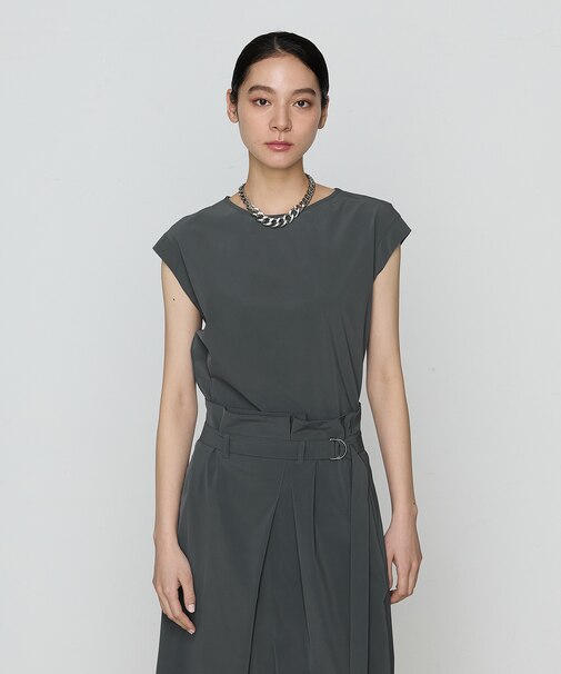 〔 +サイズ 〕 【セットアップ対応】ナイロン2WAYストレッチ ノースリーブプルオーバー