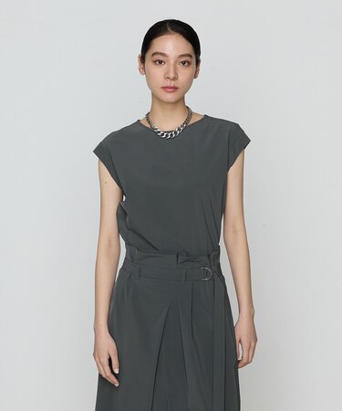 【セットアップ対応】ナイロン2WAYストレッチ ノースリーブプルオーバー