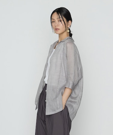 ラミーシャンブレー シアーシャツ