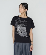プレーティング天竺 プリントTシャツ