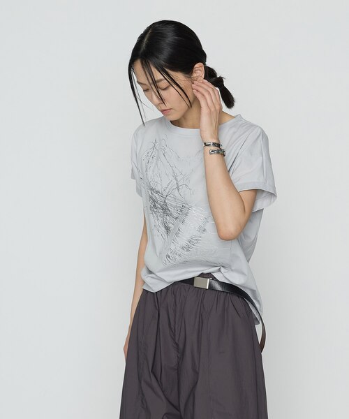 Gabardine K.T プレーティング天竺 手書きプリントTシャツ 極美品 プレーティング天竺 プリントTシャツ | ギャバジン K.T