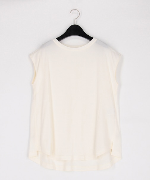 和紙ジャージー ノースリーブカットソー