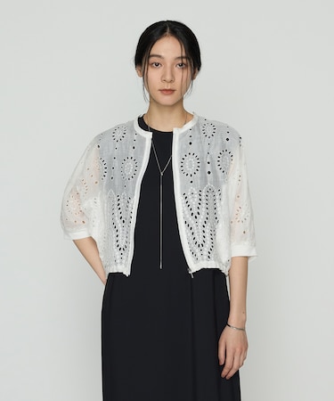 エンブロイダリー ラミー刺繍ブルゾン