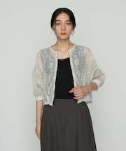 エンブロイダリー ラミー刺繍ブルゾン