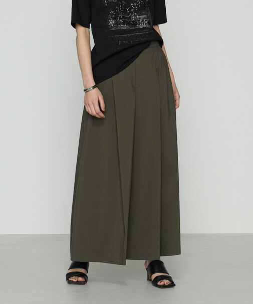 〔 +サイズ 〕 トリアセタイプライター キュロットパンツ