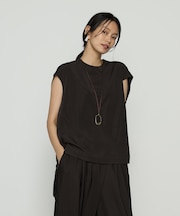 〔 +サイズ 〕 ハイテンションポンチライト フレンチスリーブロングプルオーバー