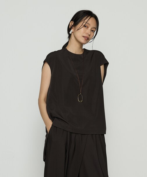 〔 +サイズ 〕 ハイテンションポンチライト フレンチスリーブロングプルオーバー