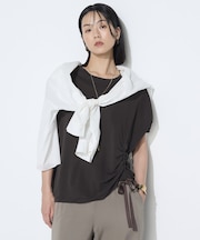 和紙ジャージー ドローイングTシャツ