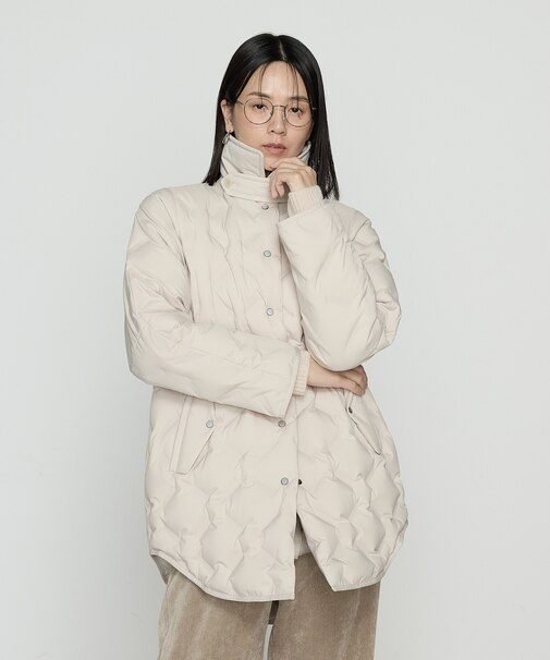 ステンカラー ダウン コート