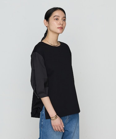 〔 +サイズ 〕 80／-ポンチ ドッキングプルオーバー