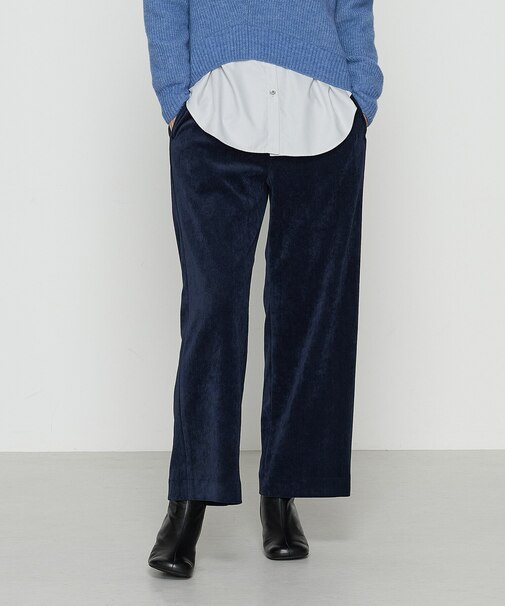 〔 +サイズ 〕 コーデュロイ ワイドパンツ