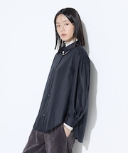 〔 +サイズ 〕 マイクロスパン タックボリューム袖のブラウス