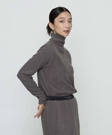 〔 +サイズ 〕 ニットコール タートルネック　カットソー