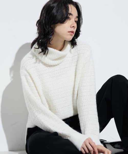 ギャバジン K．T（Gabardine K．T）/モヘヤブレンドヤーンセーター モヘヤブレンドヤーンセーター｜ギャバジンK．Tの通販｜&mall