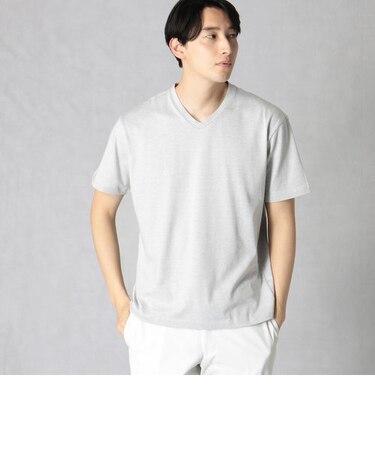 VネックTシャツ「Triporous FIBER」