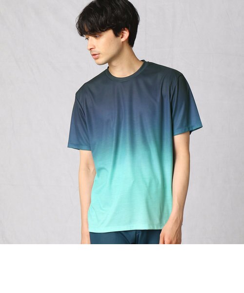 ブラック グラデーション ロゴTシャツ OFFSHORE（オフショア） tシャツ DST GRADATION LOGO TEE