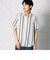 カスケードストライププリント　半袖シャツ