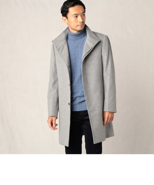 アンゴラ×ウールビーバー仕上げ　イタリアンカラーコート