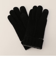 天竺バイカラーニットグローブ　