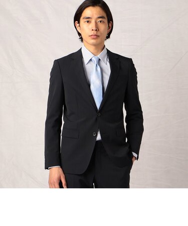 マルチカラーストライプ　ポリエステル セットアップジャケット