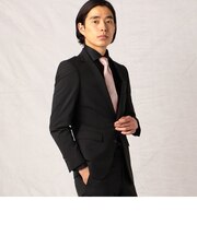 ポリエステルドビークロス　マイクロブロックチェック　セットアップジャケット