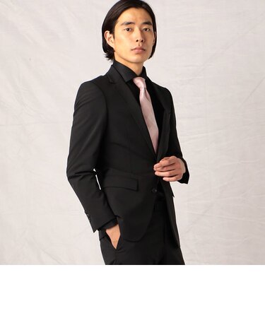 ポリエステルドビークロス　マイクロブロックチェック　セットアップジャケット