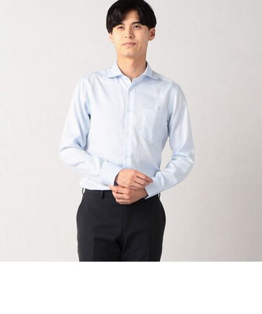 【形態安定】NEW 市松柄ドレスシャツ