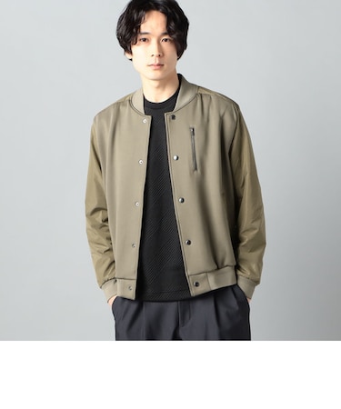 異素材コンビ ジャージーブルゾン
