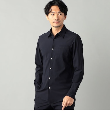 【メリルハイテンション素材】タイトシルエットキーボードシャツ