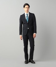 ポリエステルストレッチ 小紋ドビーセットアップジャケット