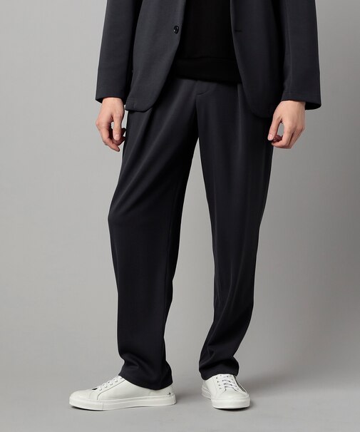 【セットアップ対応】エアリークッションナイロンジャージー インタックパンツ