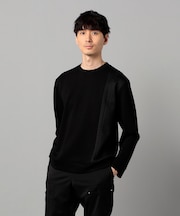 柄切り替えデザイン ロングスリーブ