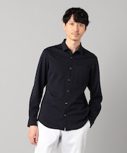 千鳥ジャージー キーボードシャツ