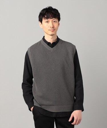 ペーパーヤーン透かし編み ベスト