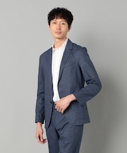 【セットアップ対応】エアードットジャージープリント パッチポケットジャケット