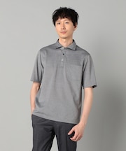 AEGEAN ORGANICシルケットカノコ カッタウェイポロシャツ