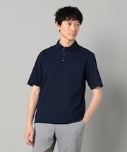 AEGEAN ORGANICシルケットカノコ カッタウェイポロシャツ