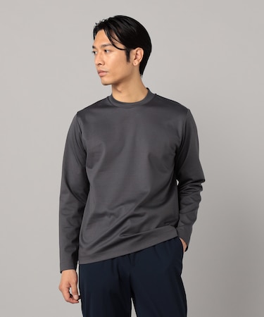 シルキーポンチ長袖ジャケTシャツ