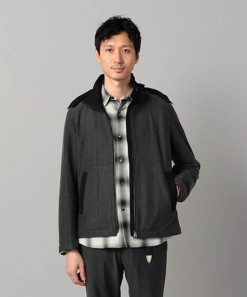 メンズ バイオウォッシュ コーデュロイ ブルゾン DRAW CODE DOUBLE ZIP 2WAY CORDUROY BLOUSON / ドローコード