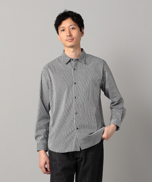 浜松産　ギザコットン　ギンガムチェック レギュラーカラーシャツ