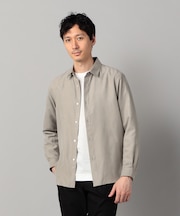ビーガンスエード　レギュラーカラーシャツ
