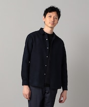 ビーガンスエード　レギュラーカラーシャツ