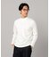 シルキーポンチ モックネック長袖Tシャツ