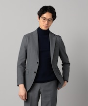 【セットアップ対応】ポリエステルドビーストレッチ テーラードジャケット